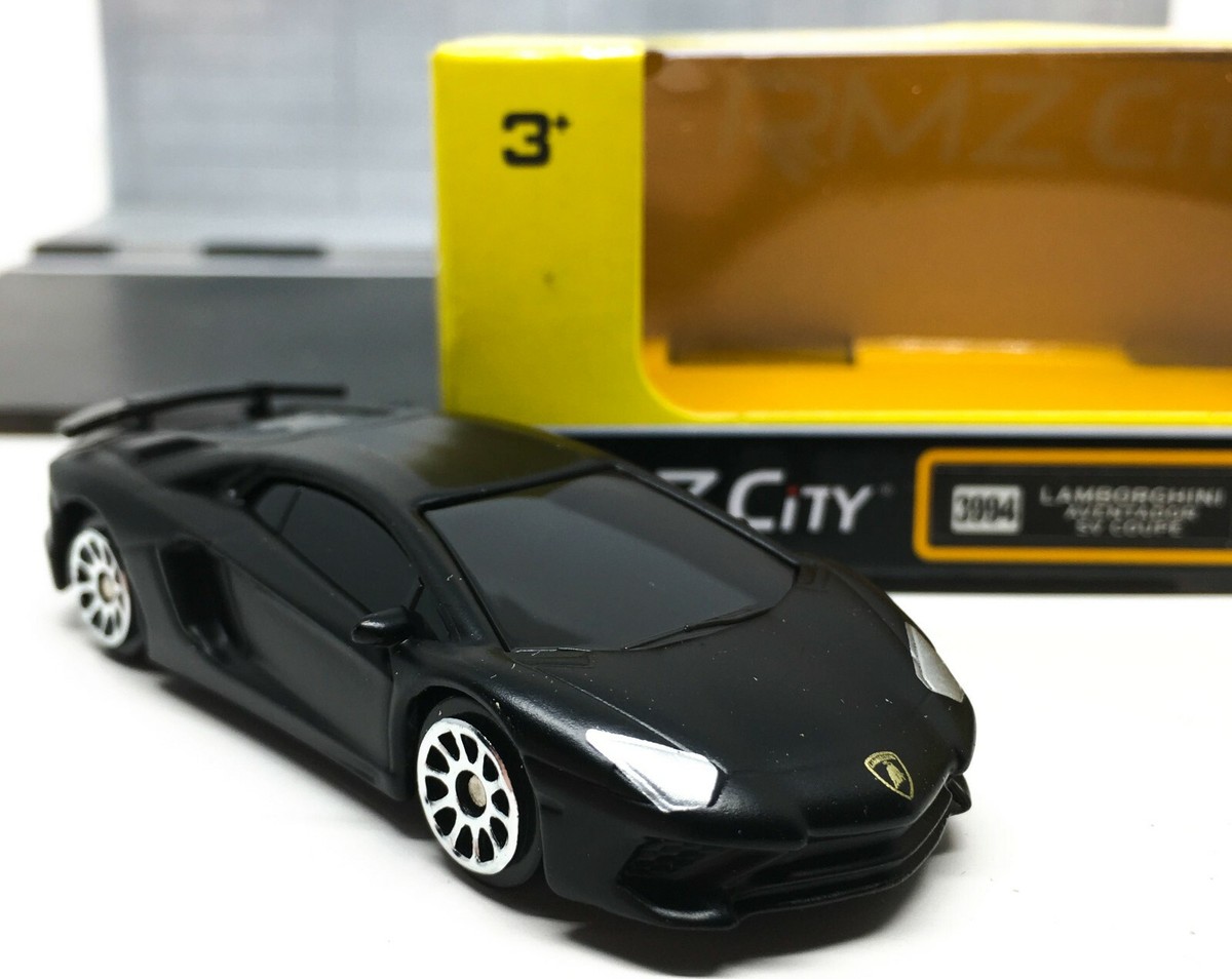 Lamborghini Aventador SV Coupe Matte Black RMZ City Metal 1/64 (3