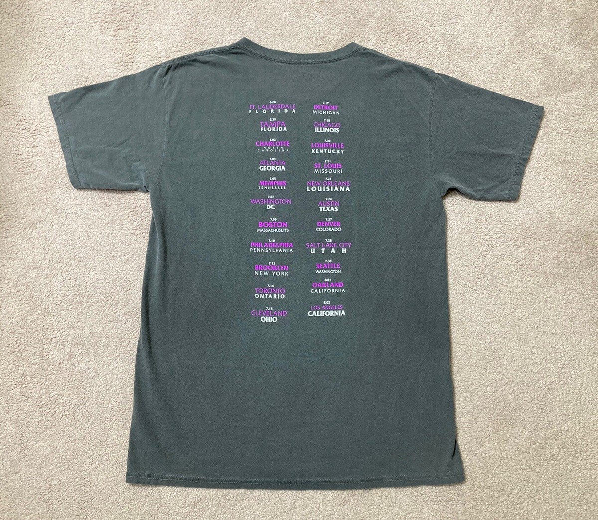 Alicia Keys Shirt Keys to the Summer 2023 Tour Shirt Size XL Gray