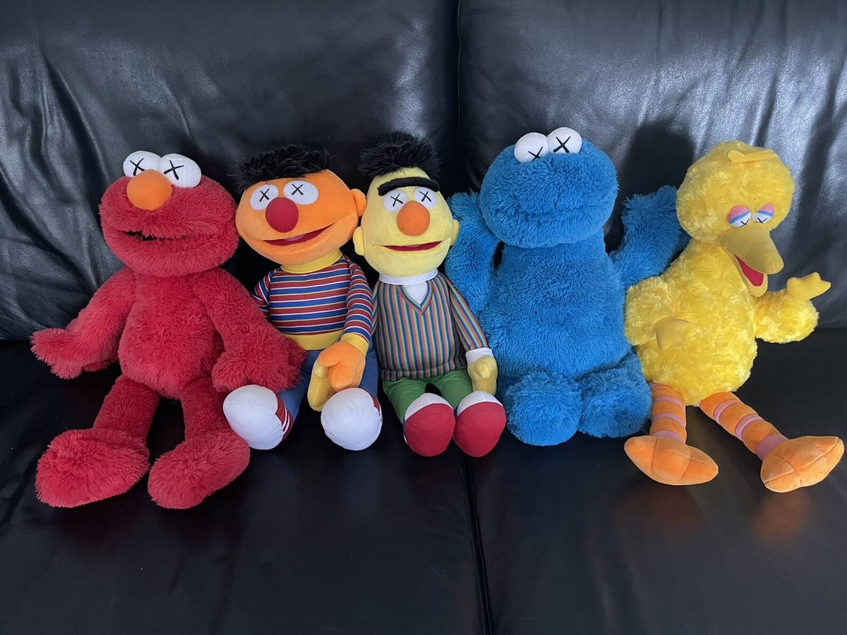 KAWS x UNIQLO Sesame Street Plush Toy Set | eBay