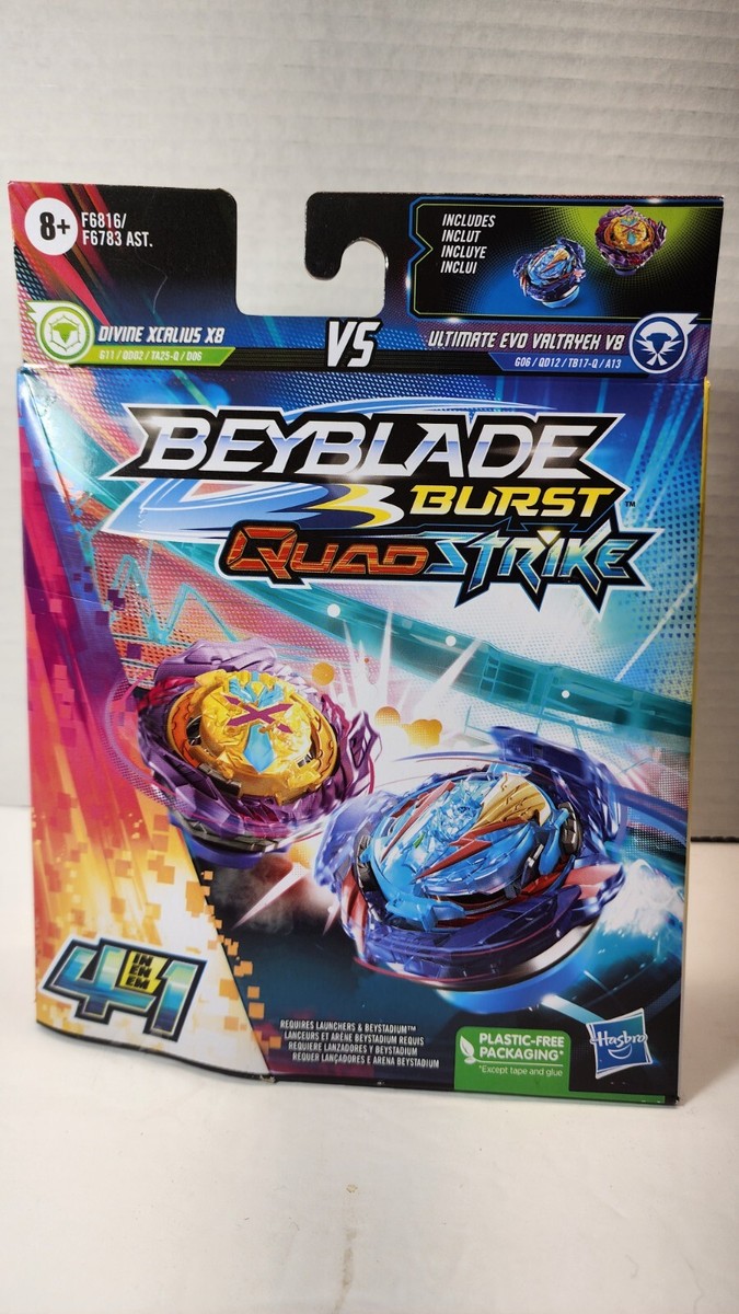 Beyblade Burst QuadStrike Ultimate Evo Valtryek V8 & Divine