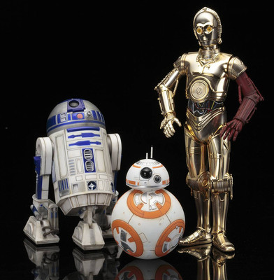 STAR WARS THE FORCE AWAKENS C-3PO, R2-D2, AND BB-8 KOTOBUKIYA