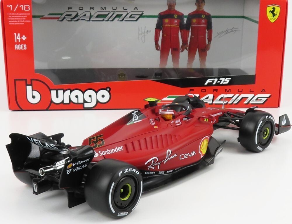 1/18 Ferrari F1-75 Scuderia Ferrari N 55 Season 2022 Carlos Sainz