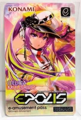 KONAMI e-AMUSEMENT PASS Card Beatmania IIDX 31 EPOLIS Erica Kitami