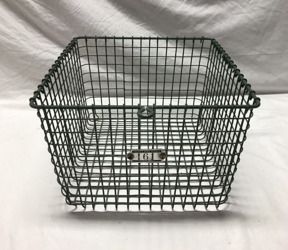 Vintage Wire Gym Locker Basket Swimming Pool Old Number Tag 161