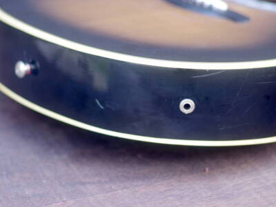 Electric Acoustic Guitar Morris PA-60 Powered Sunburst Vintage