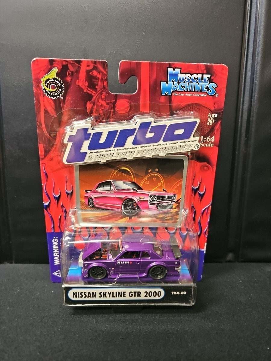 Muscle Machines Turbo Nissan Skyline GTR 2000 RARE NISMO PURPLE