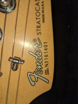 USA 1994 Fender Stratocaster Guitar 40TH Anniversary Midnight Blue