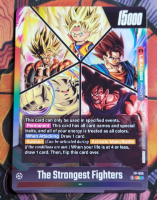 The Strongest Fighters FP-030 Tournament Leader Promo Dragon Ball