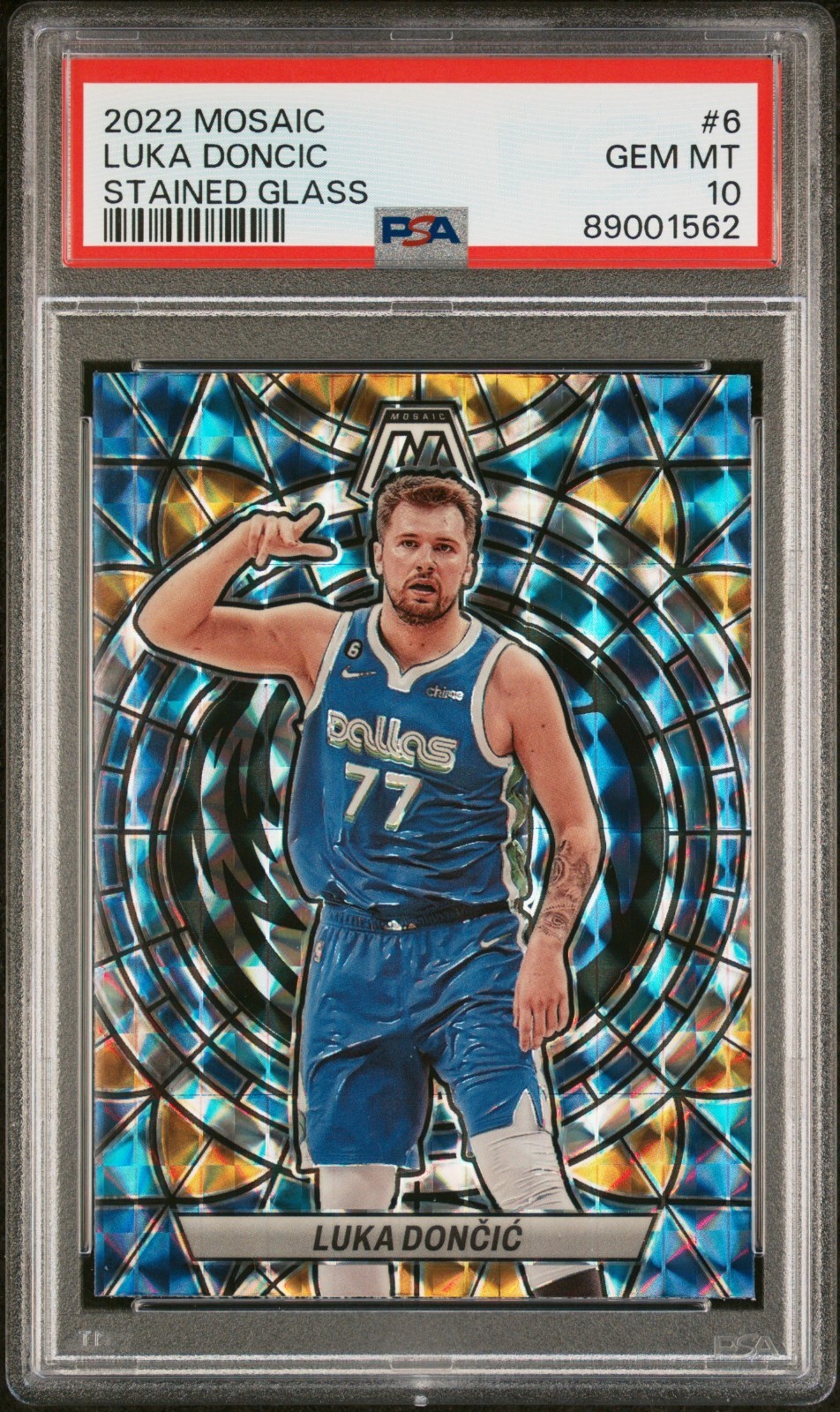 Luka Doncic 2022 Mosaic #6 Stained Glass /(SSP) Price Guide