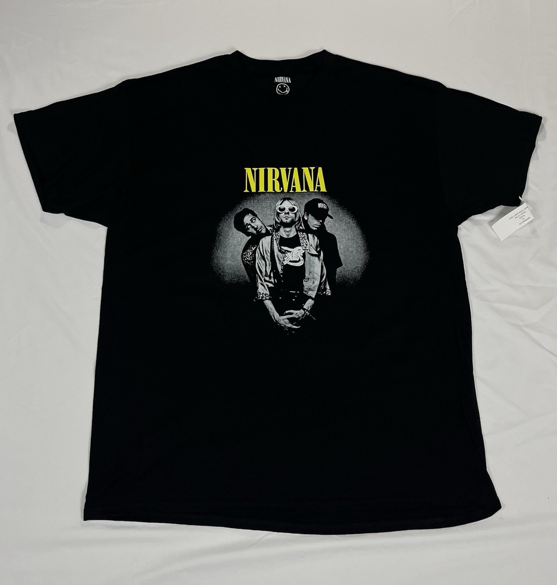 NIRVANA Band T-SHIRT NeverMind Kurt Cobain Tour Tee (Size X-Large