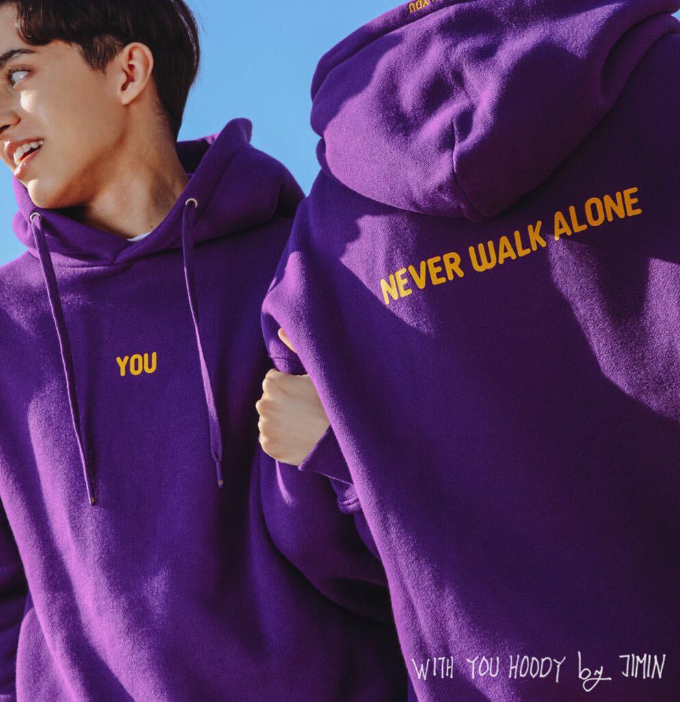 BTS Jimin ARTIST MADE COLLECTION By BTS Hoodie S Size New Purple