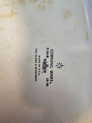 Vintage Rare corning ware blue cornflower p-10-b 10 in With