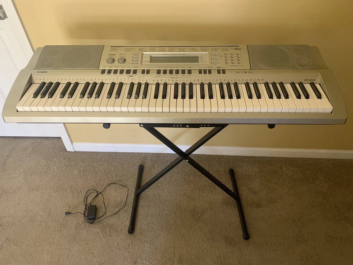 Casio WK-200 76-Key Electronic Keyboard w/Stand | eBay