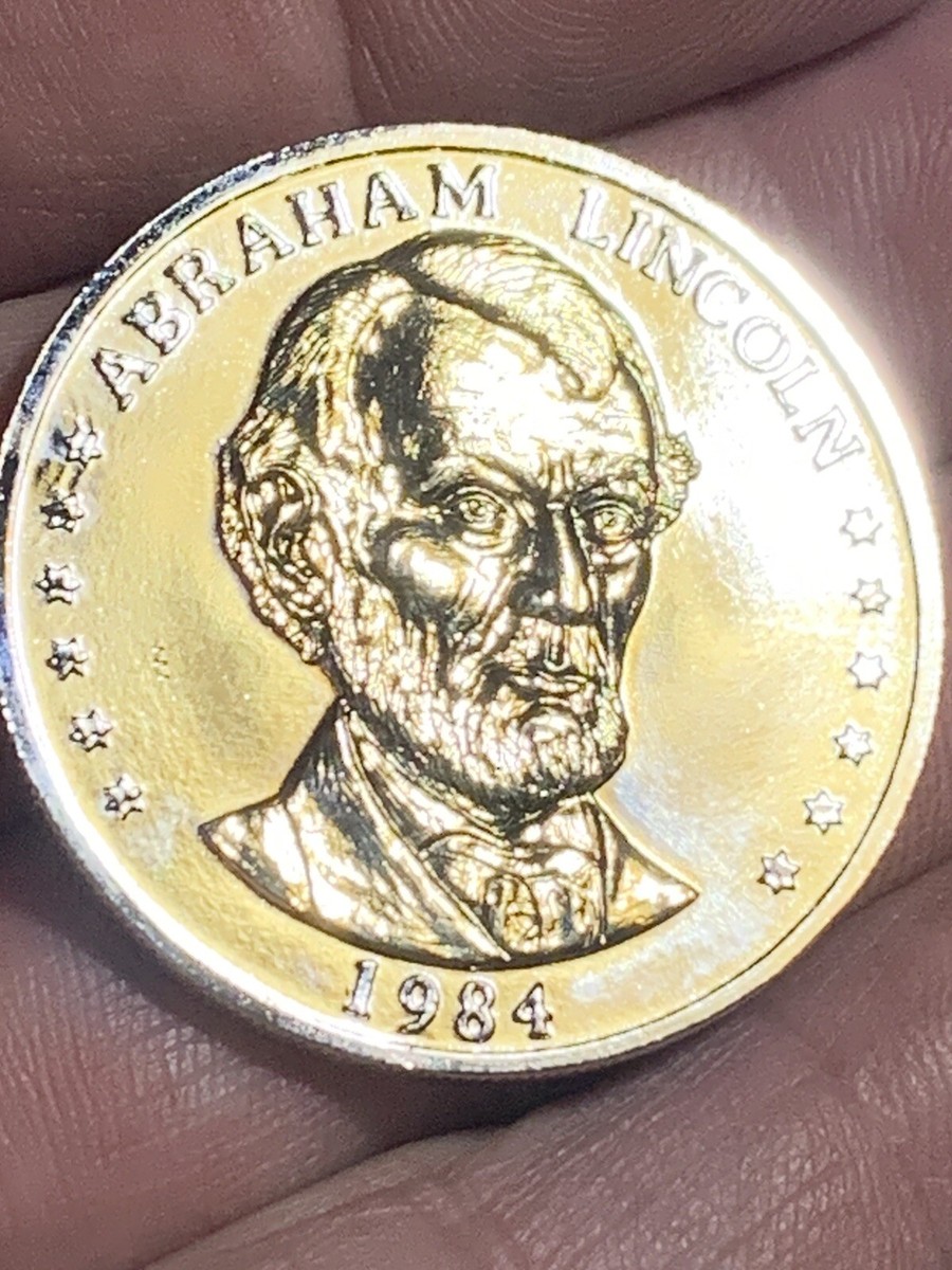 1984 Abraham Lincoln 175th Anniversary Medal, Token, 1809-1984 | eBay