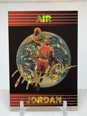 Michael Jordan 1990s Air Jordan Card RARE Nitro Ltd Inc Gold Foil