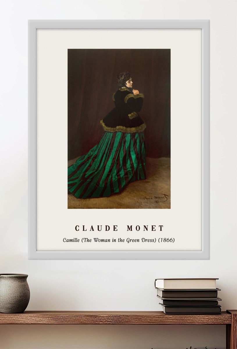 18x24 Poster Claude Monet - Camille (The Woman in the Green #5366