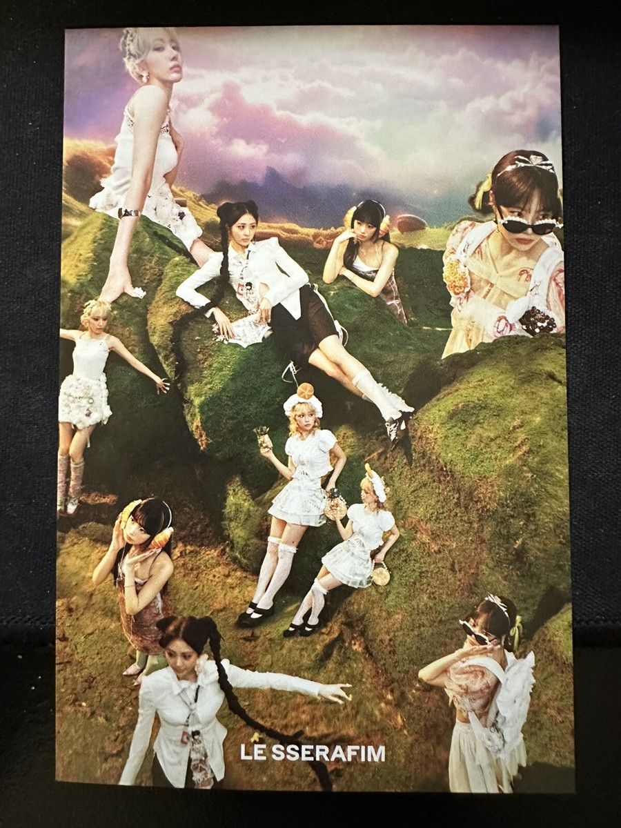 LE SSERAFIM YUNJIN CRAZY SIGNED POSTCARD US SELLER | eBay