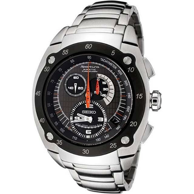 SEIKO Sportura SNL043P1 Kinetic 7L22 Chronograph Tachymeter Watch