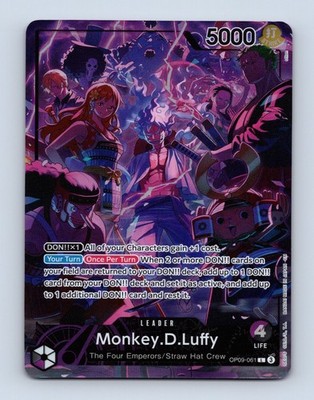 Monkey.D.Luffy OP09-061 Leader 2nd Anniversary Set Promo Near Mint