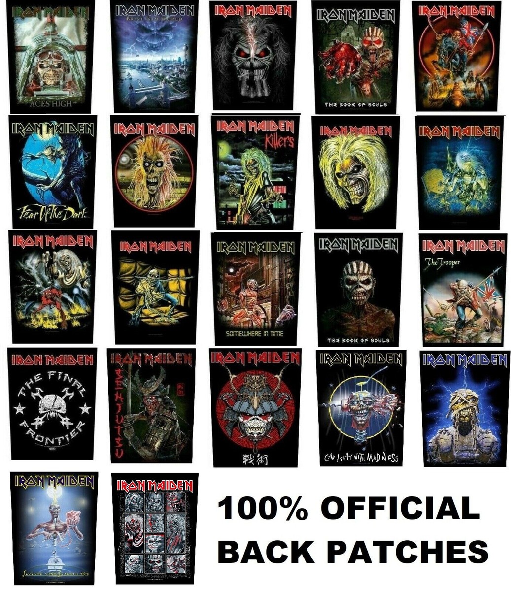 OFFICIAL IRON MAIDEN BACK PATCH - KILLERS senjutsu TROOPER number