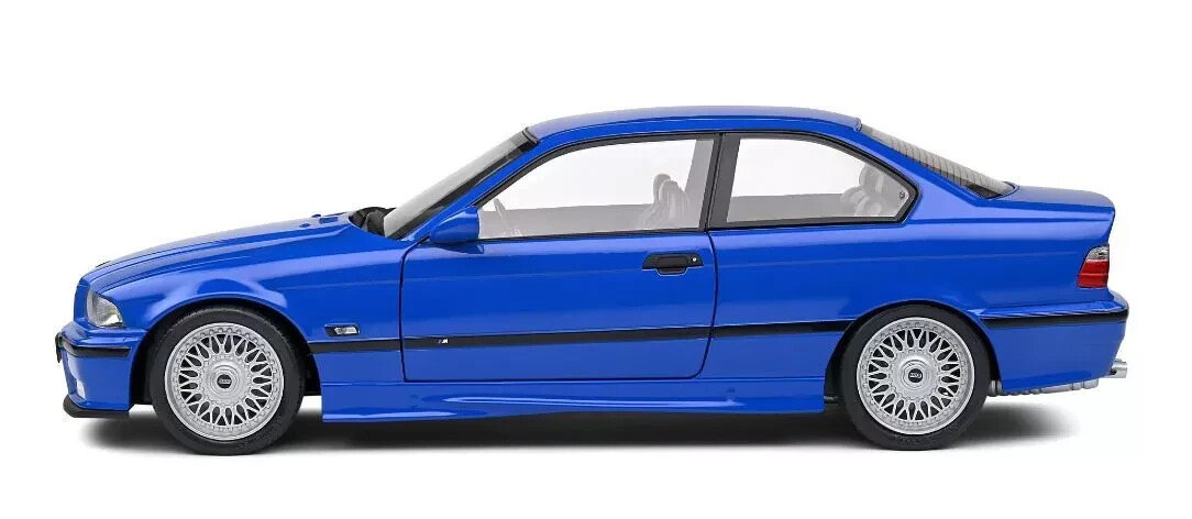 1/18 BMW M3 E36 Coupe Santorin (Blue) 1996 Diecast Model Car By