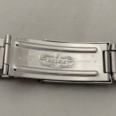 VINTAGE ROLEX 7836 OYSTER FOLDED BRACELET STEEL BAND 382 END LINKS