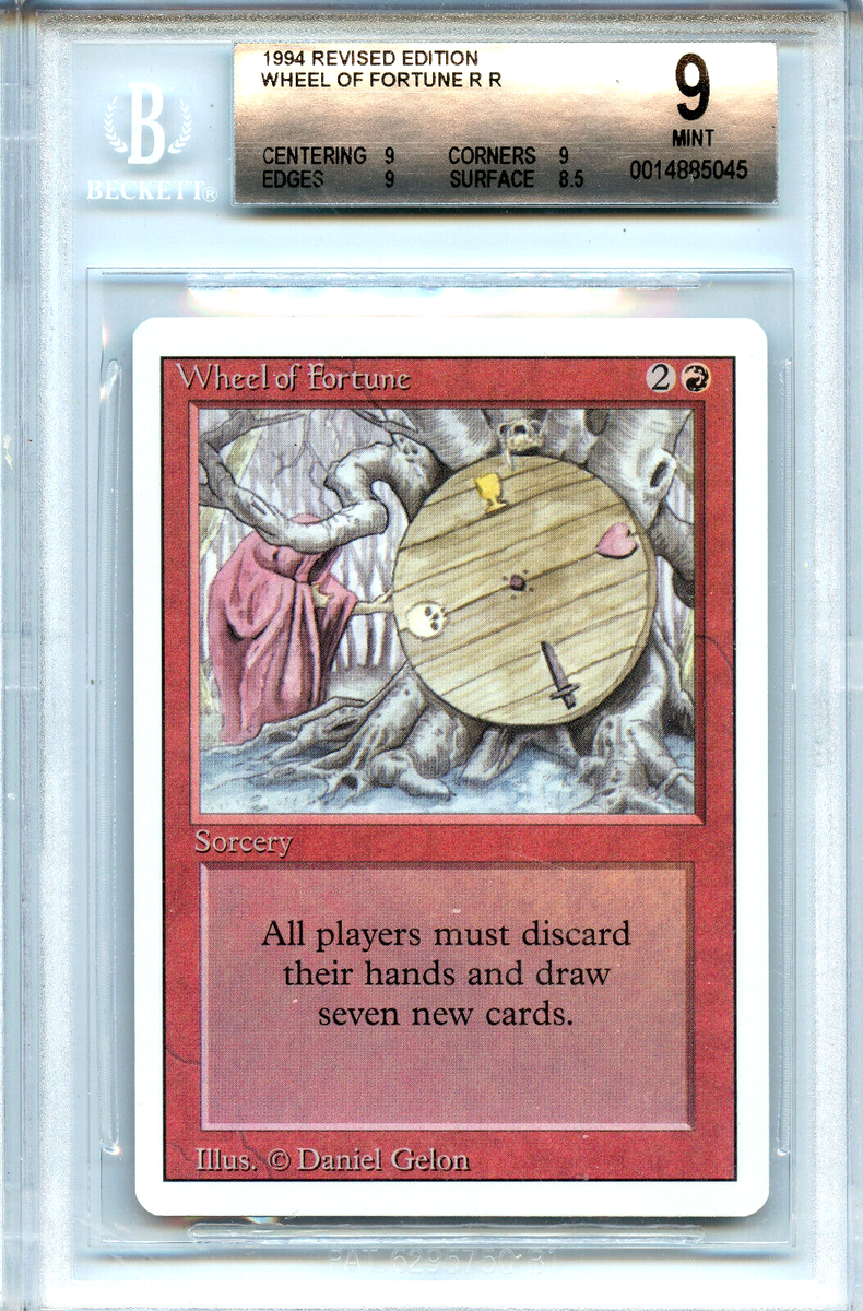 MTG Revised Wheel of Fortune CGC 9.0 Mint Card Magic Amricons 8045