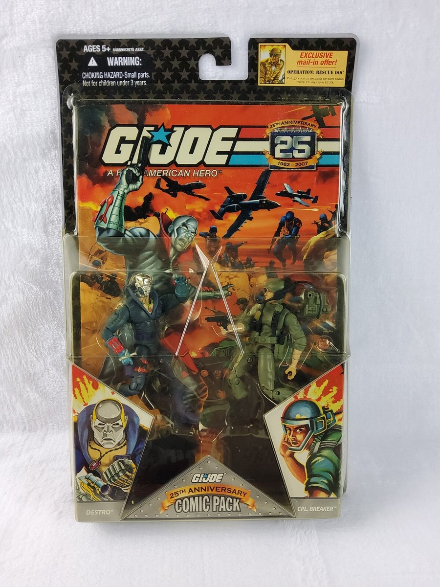 GI Joe Comic 2-Pack Destro CPL Breaker 25th Anniversary Hasbro