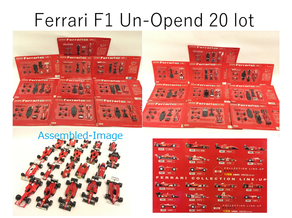 Ferrari 1/64 Kyosho x Dydo F1 Vol.1&2 Complete 20 Cars lot