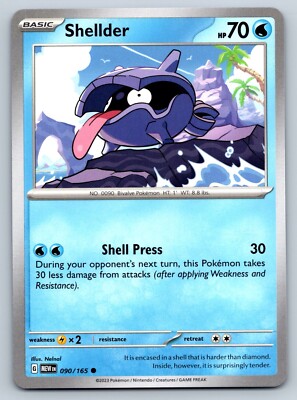 Shellder - Pokemon Scarlet Violet 151 TCG Card | eBay