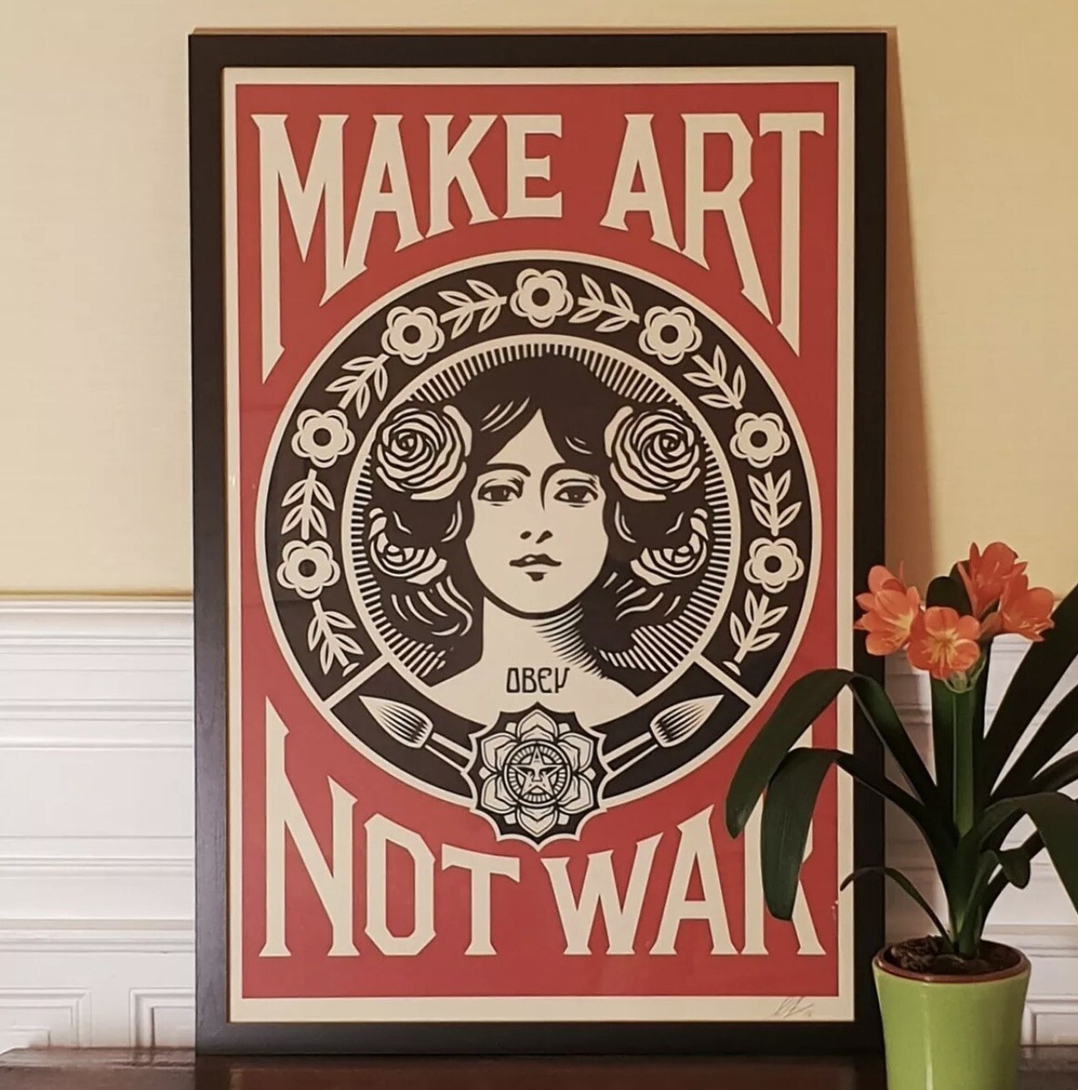 Shepard Fairey (OBEY) Make Art Not War - Open Edition SIGNED