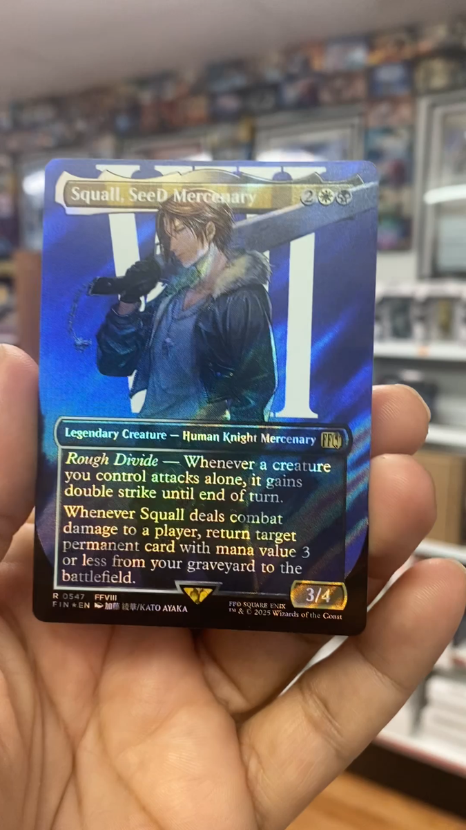 Squall, SeeD Mercenary (Borderless Surge Foil) Final Fantasy #547