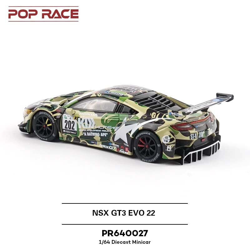 POP RACE 1:64 NSX GT3 EVO 22 bape Diecast Model Car | eBay