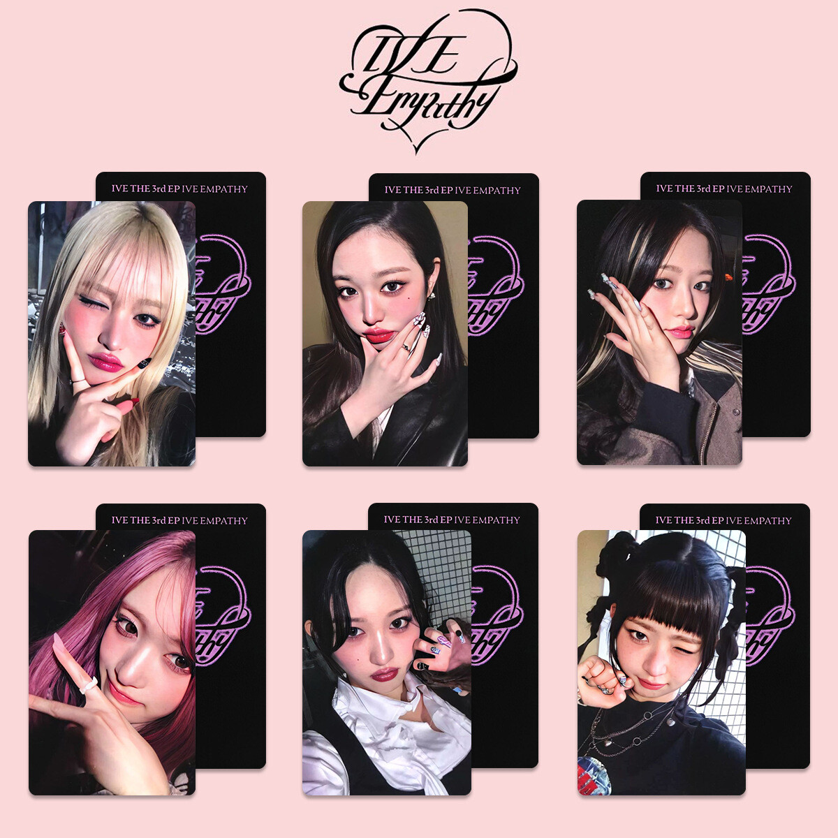 6pcs/set Kpop IVE EMPATHY Album Self Made Photocard . Special