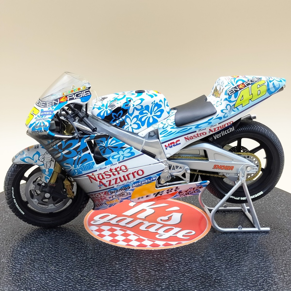 MINICHAMPS 1/12 Honda NSR 500 Valentino Rossi Nastro Azzuro