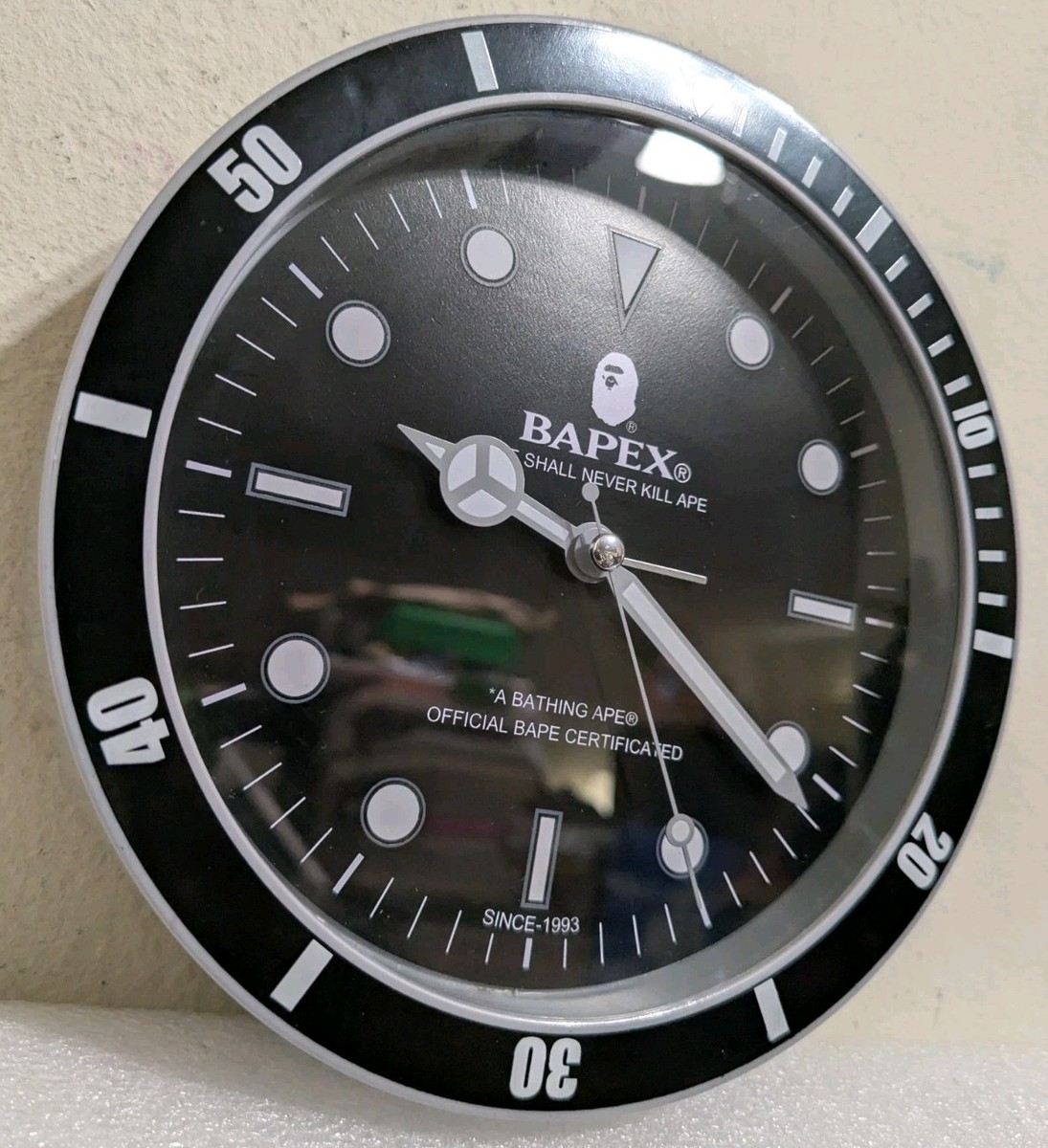 BAPE BAPEX A BATHING APE WALL TABLE TOP Clock w/ ALARM Watch