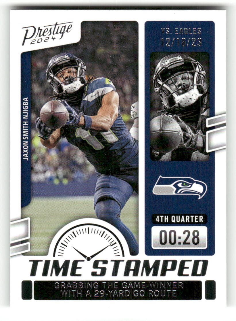2024 Panini Prestige #TS-JSN Jaxon Smith-Njigba Time Stamped