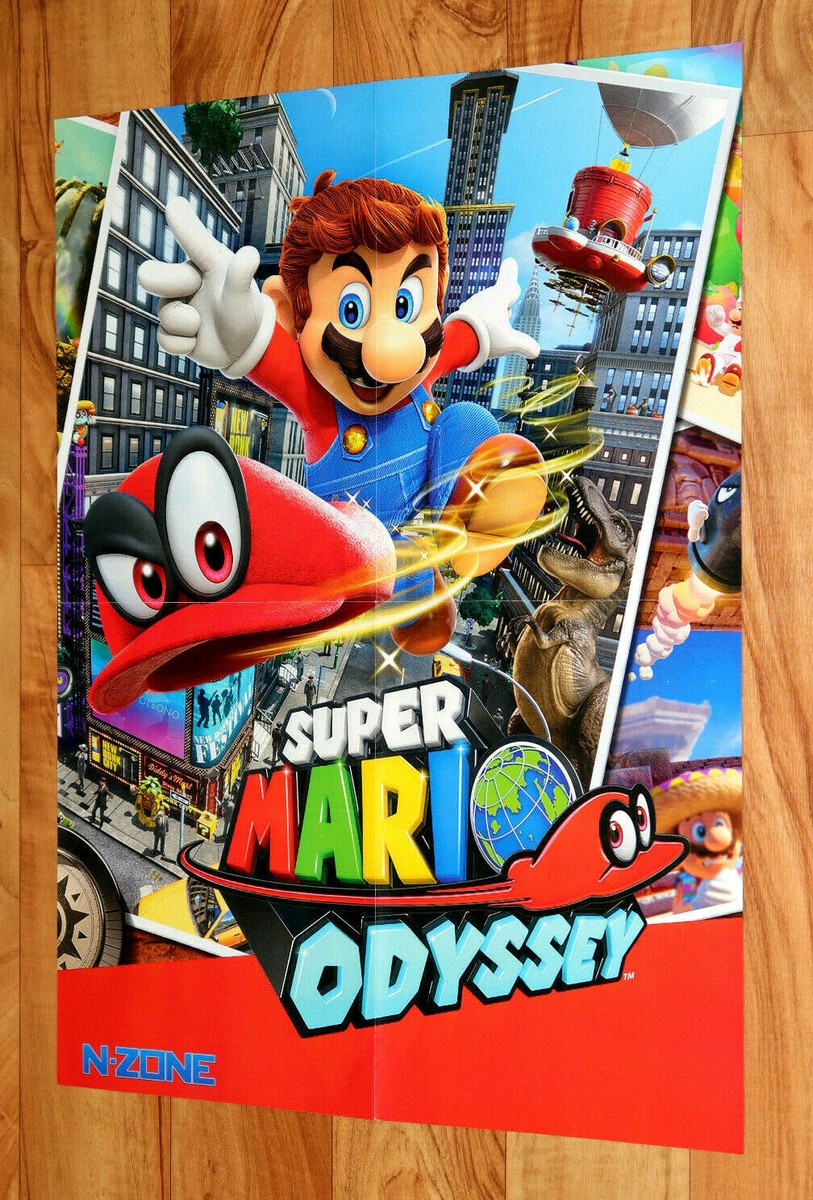 Super Mario Odyssey / Metroid Samus Returns Rare Poster 53x40cm