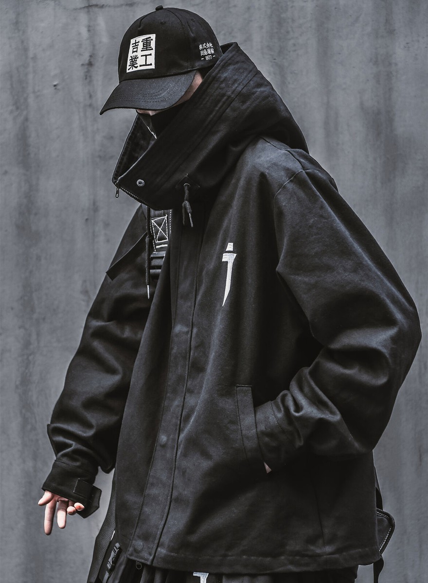 Niepce I-Tech Black Techwear Cargo Jacket Streetwear Cyberpunk
