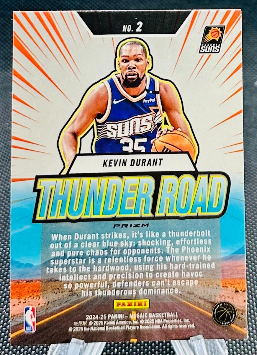 2024-25 Panini Mosaic Thunder Road Mosaic Prizm Kevin Durant