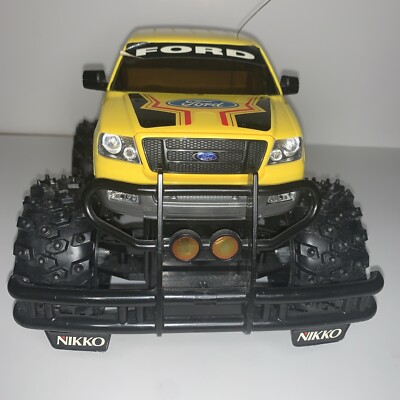 Vintage NIKKO Ford F150 Monster Truck 4X4 RC Truck Yellow With