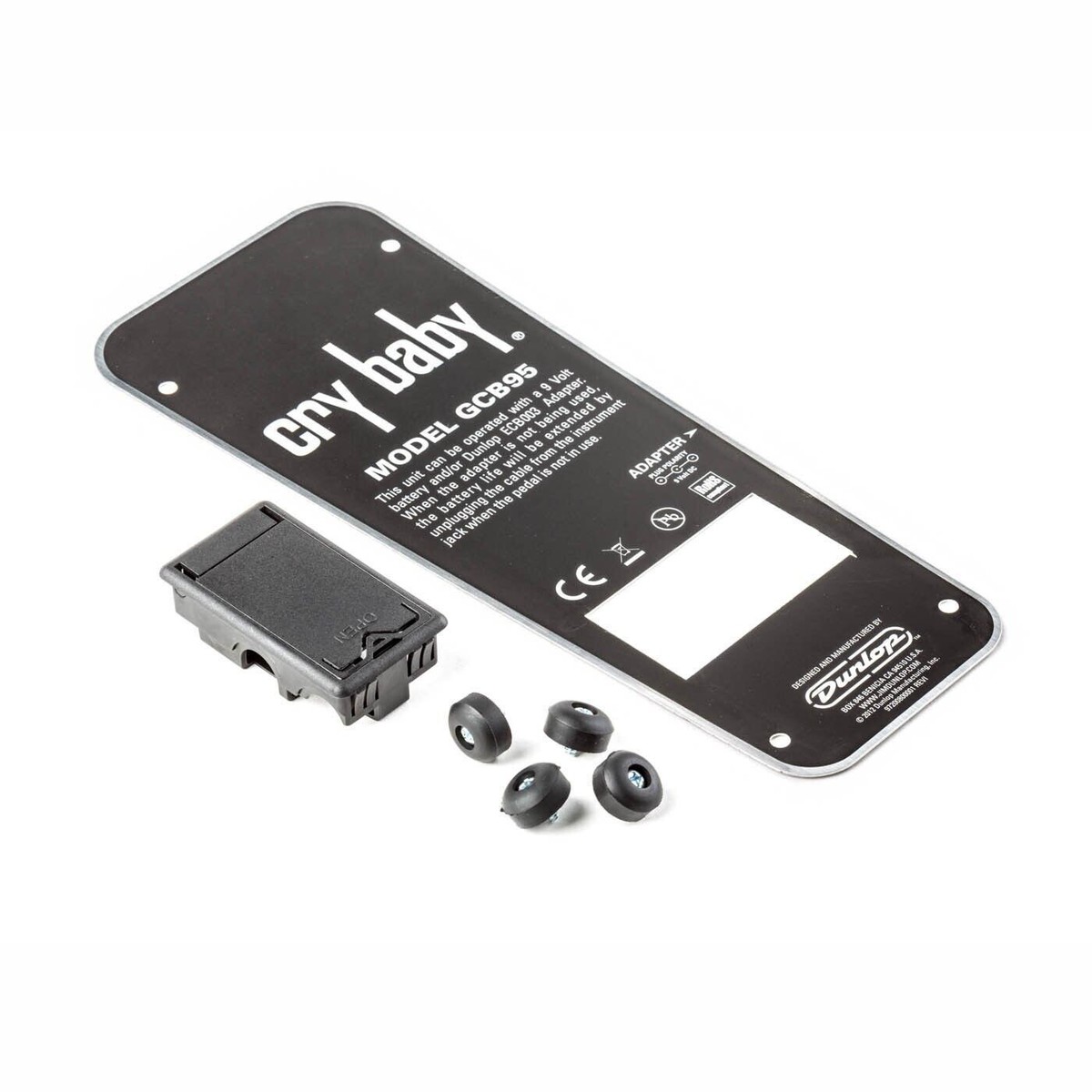 Dunlop Crybaby GCB95 Bottom Plate Kit ECB152C With Battery Cover