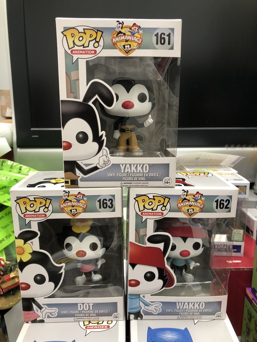 Funko pop Animaniacs set Yakko Dot Wakko case fresh | eBay