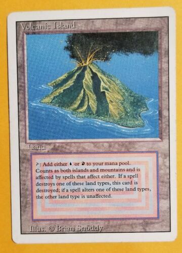 Revised Edition MTG Volcanic Island Magic Dual Land LP | eBay