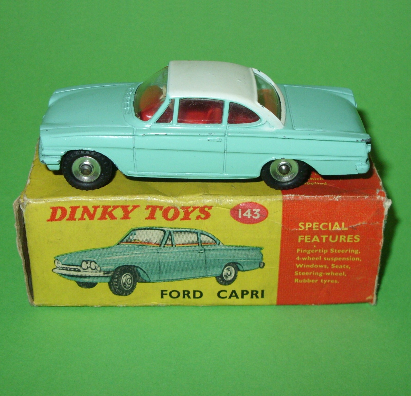 Dinky 143, Ford Capri - Free Price Guide & Review