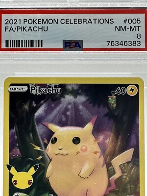 2021 Pokémon Pikachu 005/025 Celebrations 25th Anniversary NM-MT
