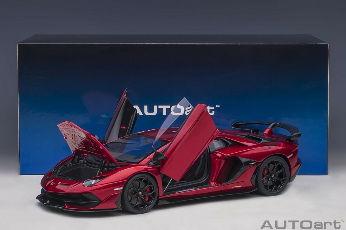 LAMBORGHINI AVENTADOR SVJ ROSSO RED 1:18 COMPOSITE by AUTOart