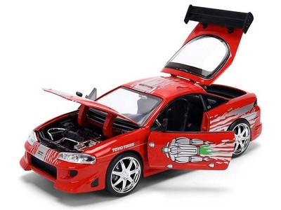 Jada 1:24 Fast & Furious Brian's Mitsubishi Eclipse Red with