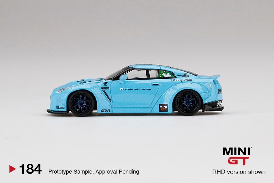 MINI GT 184 Nissan GT-R R35 Type 1, Rear Wing ver2, Macau MINIGT