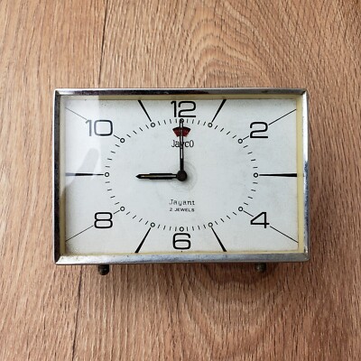 Original Vintage JAYCO Jayant Antique Table Classic Alarm Clock In
